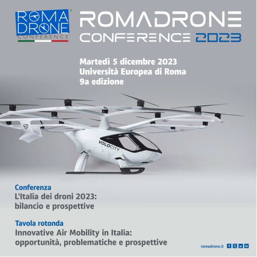 Drone Conference Roma si terrà il 5 dicembre 2023