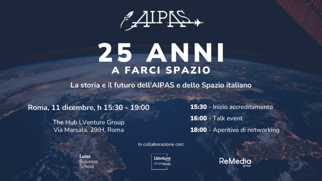 AIPAS: 25 Anni a farci Spazio 11 Dicembre alla Luiss Business School 2 AIPAS-Farci-spazio
