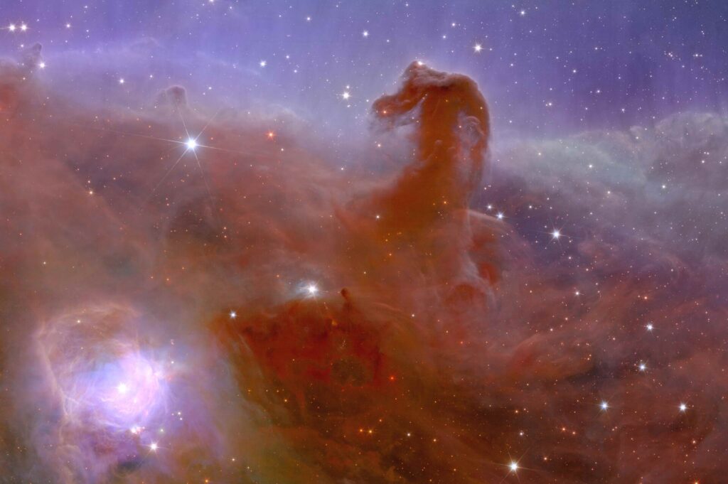 euclid s view of the horsehead nebula zoom 2 pillars