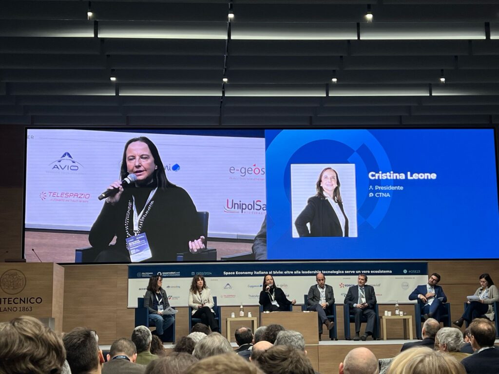 Cristina Leone, Presidente del CTNA: "Spesso non è noto alle grandi imprese cosa viene fatto in Italia" 2 CTNA LEONE PRESIDENTE