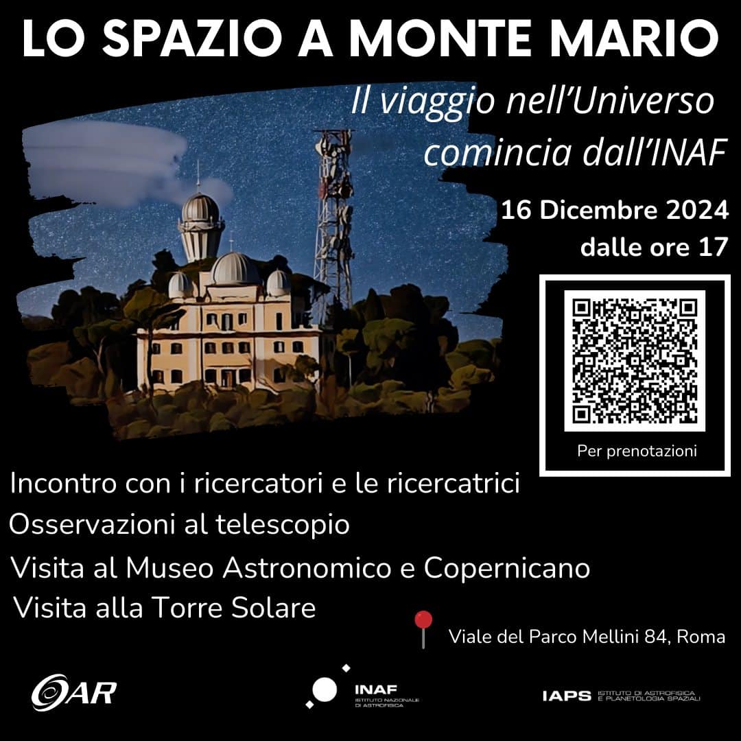 16 dicembre lo spazio a monte mario