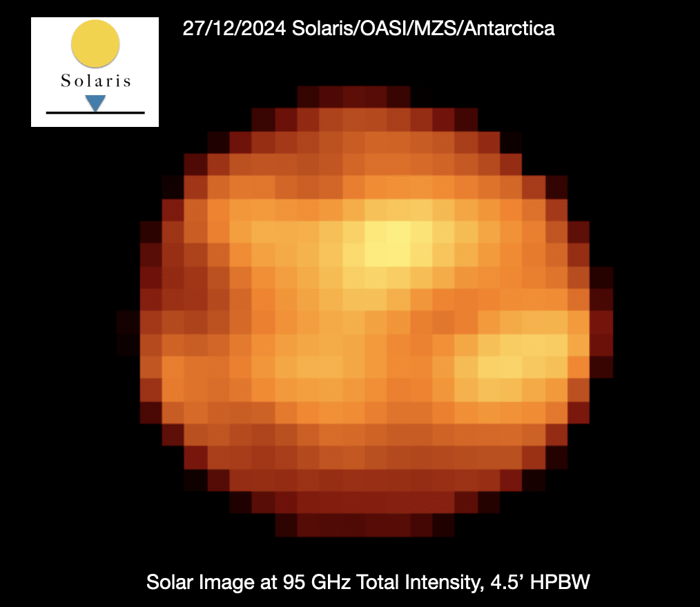Solaris: prime immagini radio del Sole dal nuovo osservatorio in Antartide 1 Solaris