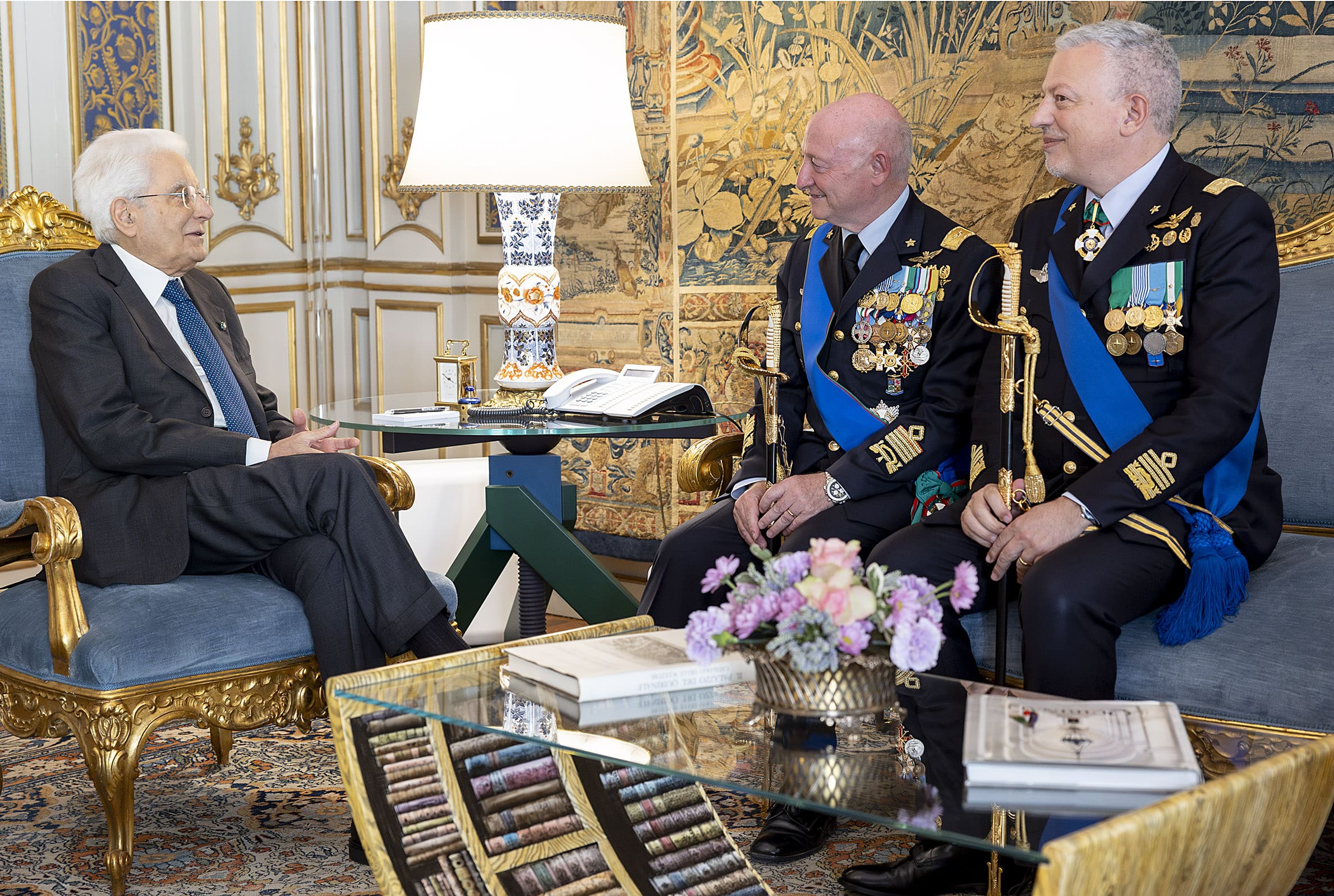 Mattarella riceve Goretti e Conserva, vertici Aeronautica 1 matarella goretti conserva 1