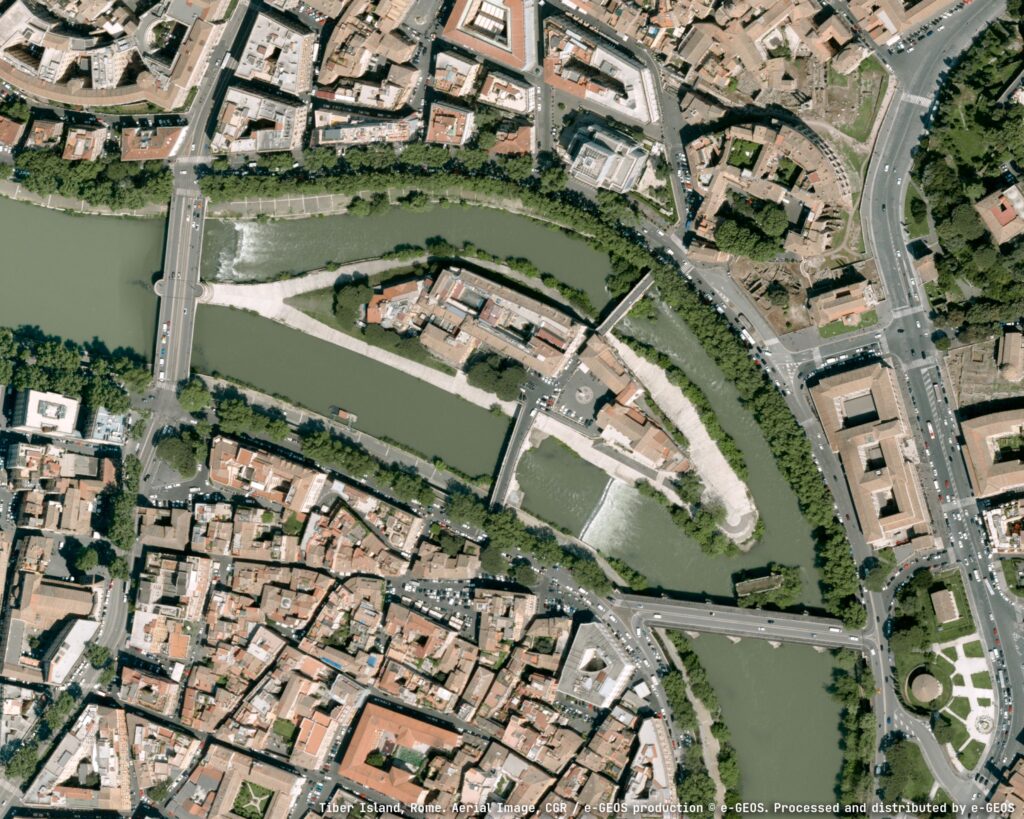 isola tiberina gemello digitale suolo italiano - Leonardo, e-GEOS e MASE insieme per il Gemello Digitale del suolo italiano