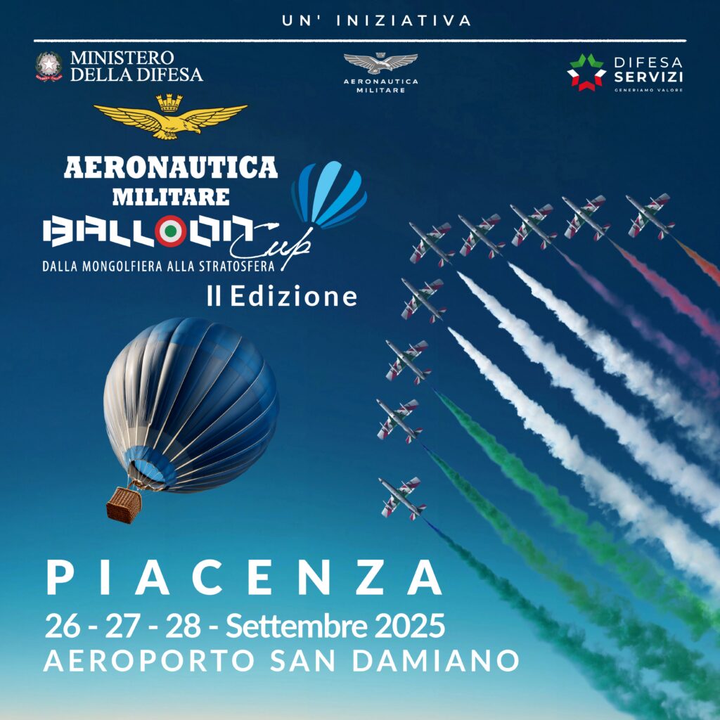 Aeronautica Militare Balloon Cup 2025 torna a Piacenza 1 Aeronautica Militare Balloon Cup