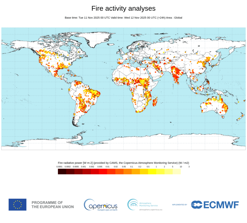 CAMS: fumo e polveri da incendi boschivi allarmano l’Europa 1 incendi boschivi