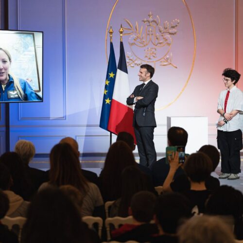 Aschbacher all’Eliseo per il lancio ISS dell’astronauta ESA Sophie Adenot