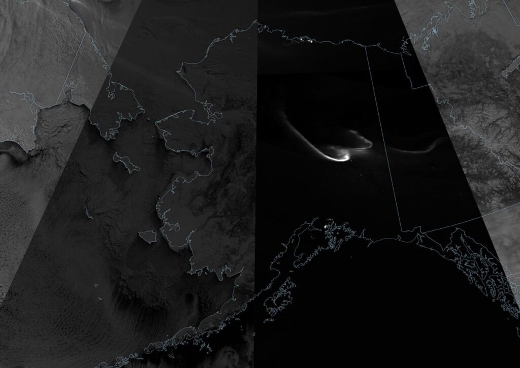 Eclissi lunare totale osservata dai satelliti sopra l’Artico 1 Eclissi lunare totale
