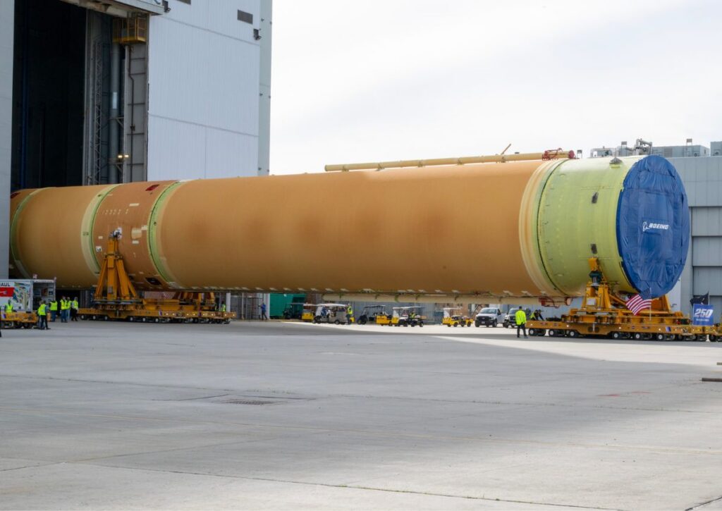 Artemis III: trasferito il core stage SLS verso Kennedy 1 Artemis III