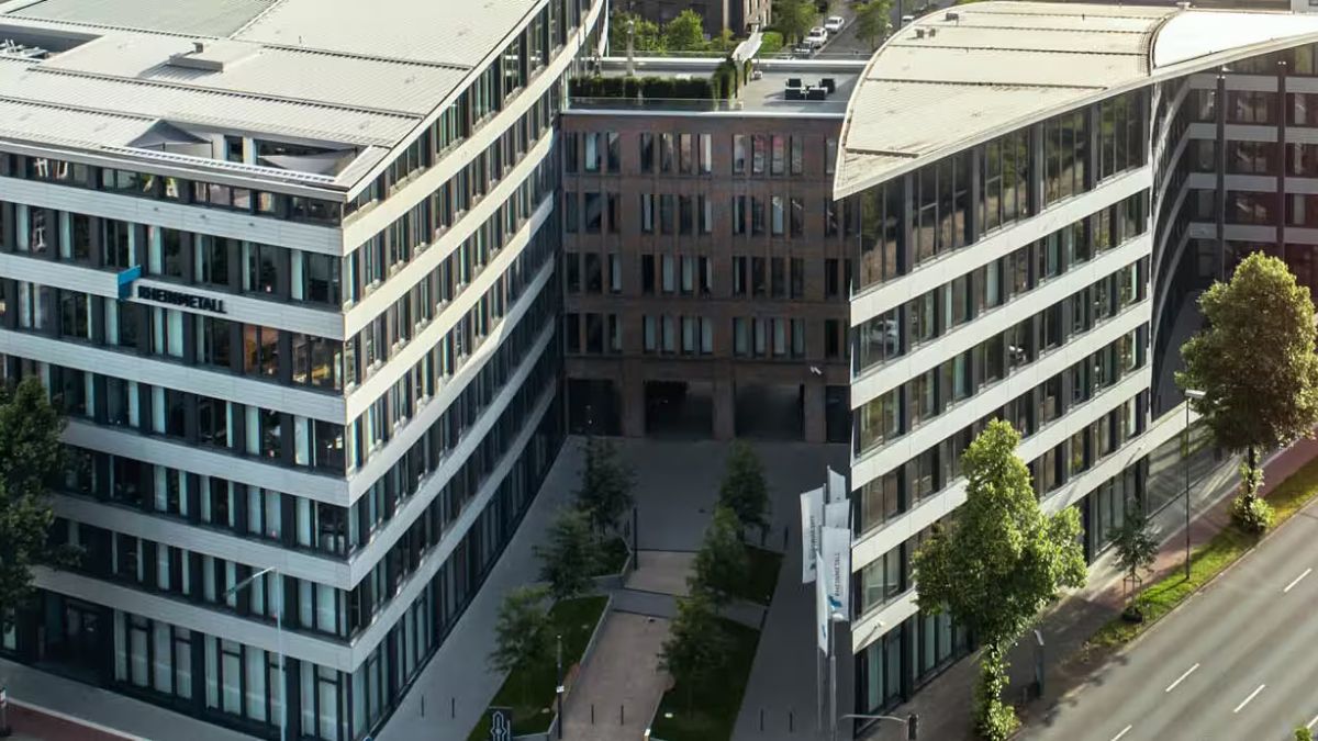 Sede di Rheinmetall, partner di OHB nel programma SATCOMBw 4 per lo sviluppo della rete industriale delle comunicazioni satellitari tedesche.