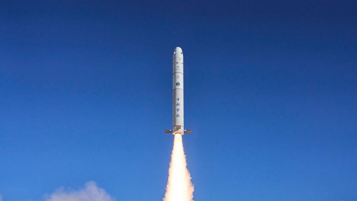 Lancio di un razzo di CAS Space durante un test. L'azienda sta sviluppando tecnologie per i lanciatori riutilizzabili attraverso il nuovo laboratorio con l'Accademia Cinese delle Scienze.