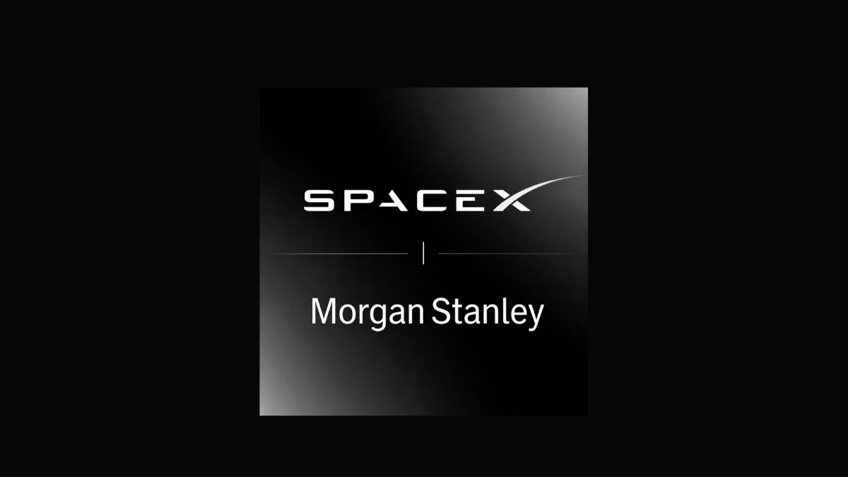 Logo di SpaceX con il nome Morgan Stanley, immagine che accompagna l'articolo su SpaceX Morgan Stanley dedicato all'avvio della copertura con rating Overweight.