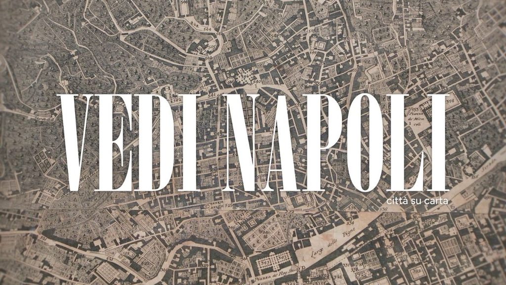 “Vedi Napoli” debutta sulla Rai: il secondo documentario INAF tra PNRR e Terza Missione 1 Vedi Napoli INAF, grafica del documentario Città su carta su una mappa storica di Napoli