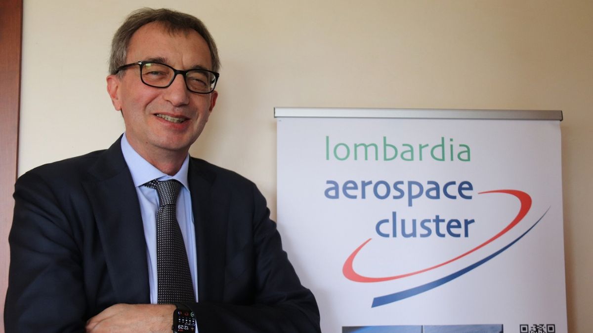 Paolo Cerabolini, presidente del Cluster, in una foto istituzionale sulla partecipazione del Lombardia Aerospace Cluster a BEX