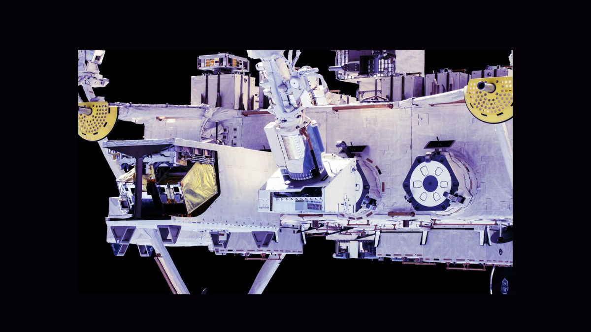 Piattaforma NREP installata all’esterno della ISS, predecessore della NEL di Voyager