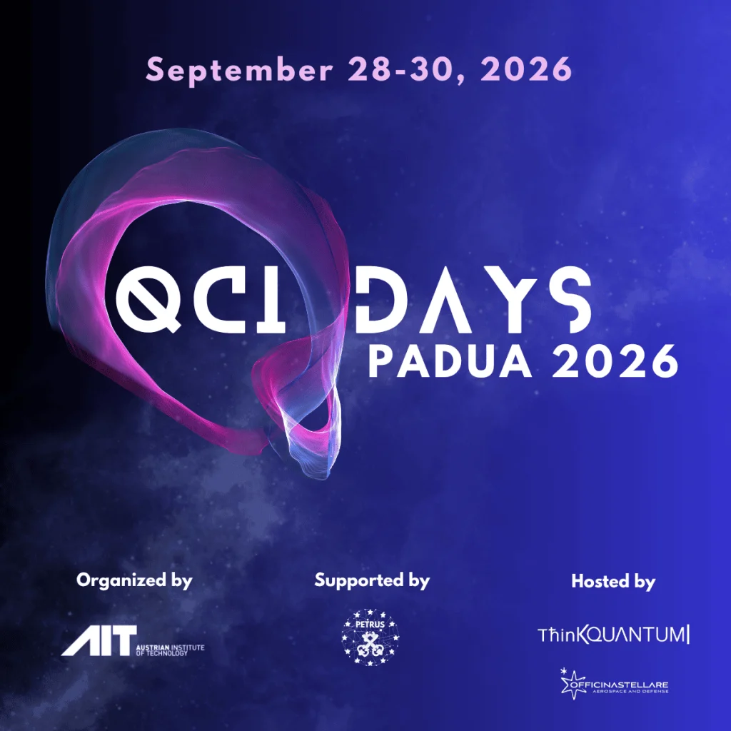 QCI Days 2026 a Padova: l’Europa accelera sulle infrastrutture di comunicazione quantistica 1 Grafica dei QCI Days 2026 a Padova, in programma dal 28 al 30 settembre 2026
