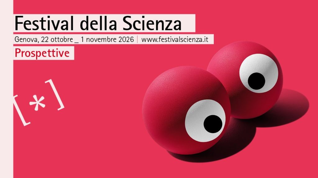 L’INAF porta la ricerca spaziale al Festival della Scienza di Genova 1 Locandina dell'edizione 2026 che vede l'INAF al Festival della Scienza di Genova, dedicata al tema Prospettive