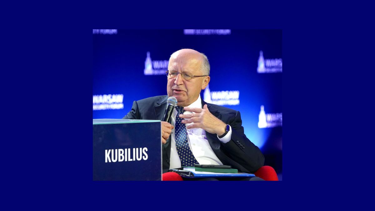 Andrius Kubilius interviene al Warsaw Security Forum sui programmi UE per la difesa europea e industria spaziale