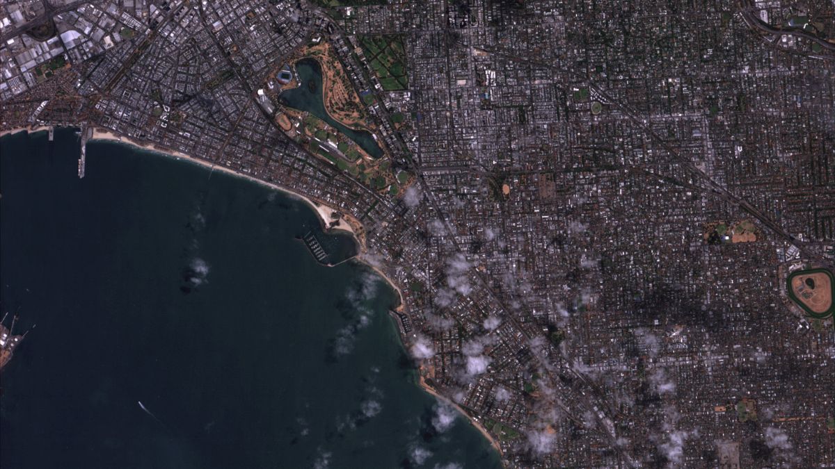 Servizi geospaziali IRIDE: Melbourne Park e Rod Laver Arena osservati dal satellite HEO Pathfinder